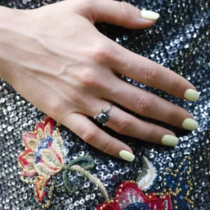 Zlatý prsten s hematitem a diamanty BURAS Thumbnail