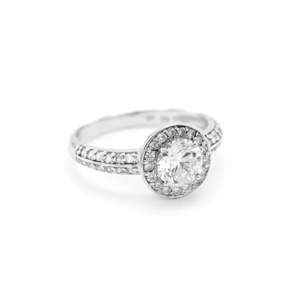  Extravagantní zásnubní prsten z stříbra v halo stylu IMSROA Image