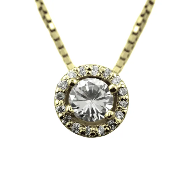 Klasický stříbrný náhrdelník s zirkony RODE Image