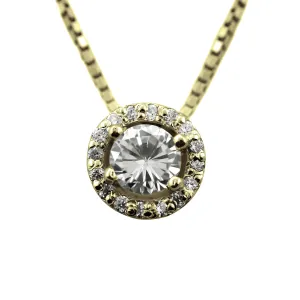 Klasický stříbrný náhrdelník s zirkony RODE Thumbnail