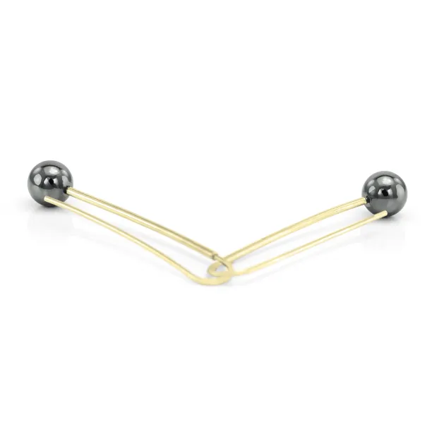 Minimalistické náušnice s hematitem NUGATA Image