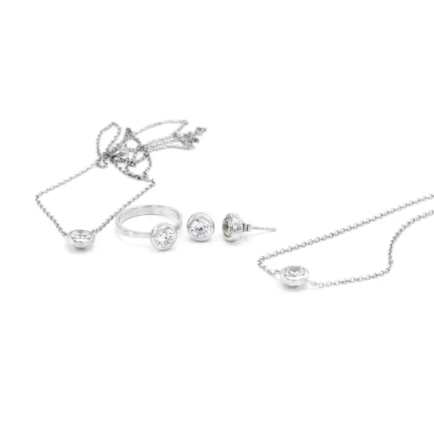 Stříbrný náhrdelník se zirkonem NOKKEN Image