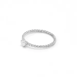 Jednoduchý prsten se srdcem ze stříbra LUSI Thumbnail