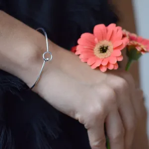 Jednoduchý pevný náramek ze stříbra FARET Thumbnail