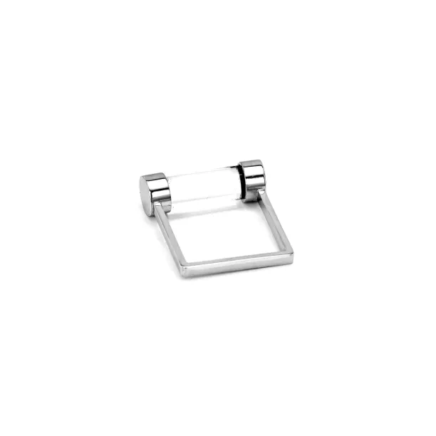 Exkluzivní stříbrný prsten ve tvaru pojistky se světlým skalním křišťálem Image