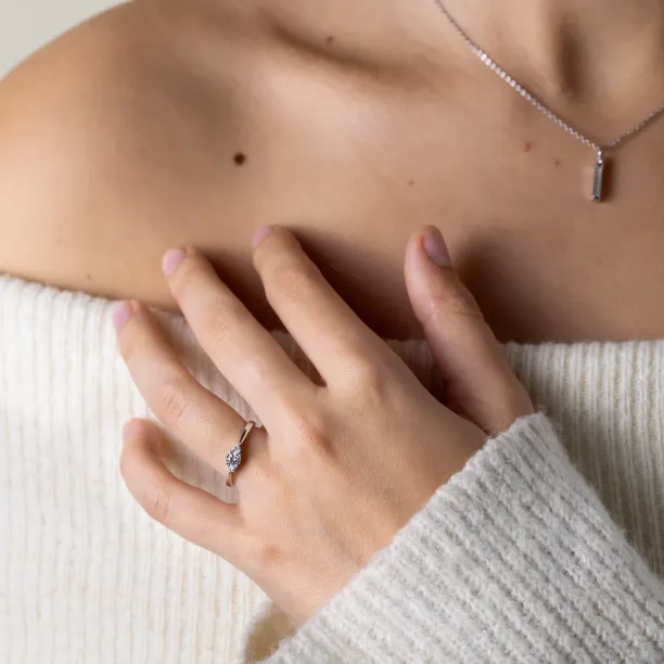 Zásnubní prsten s lab grown diamanty DOROTHEA Image