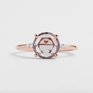 Lab grown diamond and natural diamond gold ring SYDNEY