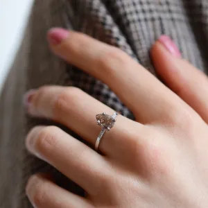 Zlatý prsten se salt and pepper diamantem ROXANE Thumbnail