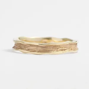 Wedding bands with natural surface NATURA Thumbnail