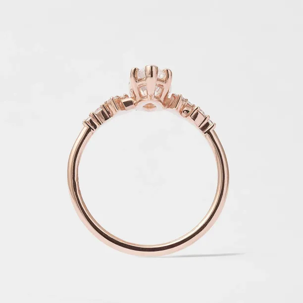 Luxusní zásnubní prsten s moissanity BRIANNA Image