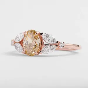 Zásnubní prsten s lab grown diamanty CASSANDRA Thumbnail