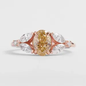 Zásnubní prsten s lab grown diamanty CASSANDRA Thumbnail