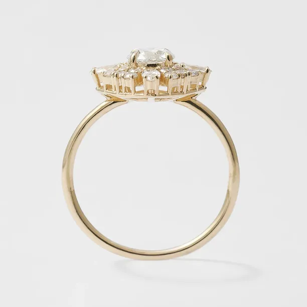 Výrazný zlatý prsten s lab grown diamanty STEPHANIE Image