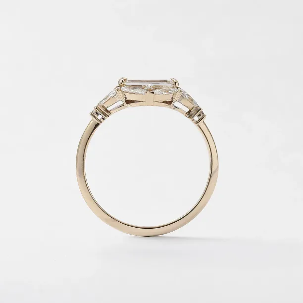 Vintage prsten s lab grown diamanty ELIZETE Image