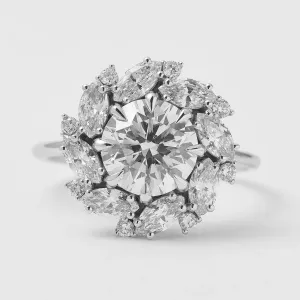 Luxusní zlatý prsten s lab grown diamanty JENNY Thumbnail