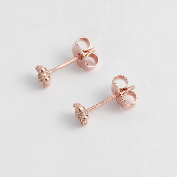 Minimalistické diamantové náušnice ve tvaru květin BLOOM Image