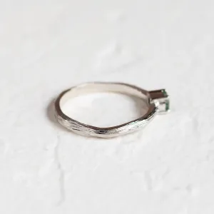 Zásnubní prsten s mechovým achátem NATURELLA Thumbnail