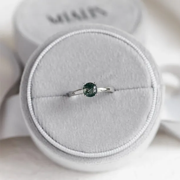 Zásnubní prsten s mechovým achátem NATURELLA Image