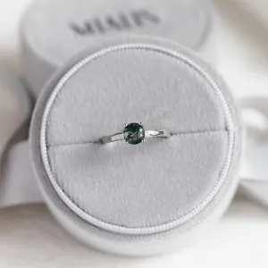 Zásnubní prsten s mechovým achátem NATURELLA Thumbnail