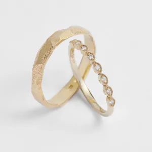 Unusual diamond wedding bands DARLING