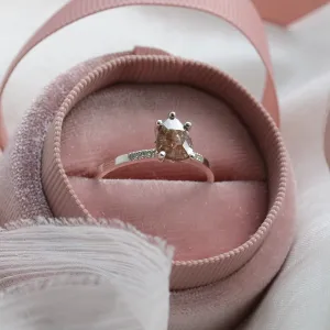 Gold ring with salt and pepper diamonds ROXANE Thumbnail