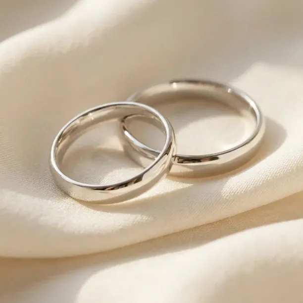 Komfortní snubní prsteny ze žlutého zlata VIRGINIE Image