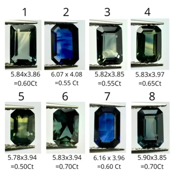 Moderní prsten s emerald safírem a diamanty EUDE Image