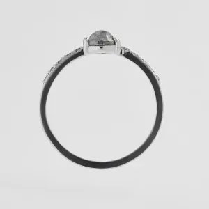 Zlatý zásnubní prsten se salt'n'pepper diamanty JACQUETTE  Thumbnail