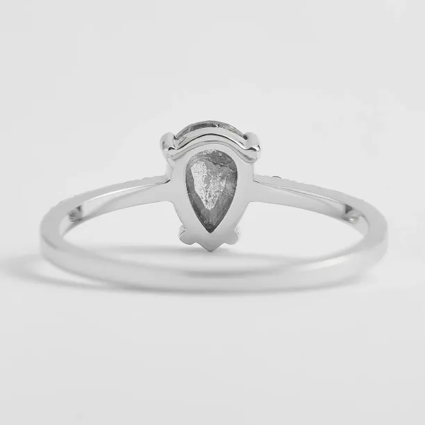 Zlatý zásnubní prsten se salt'n'pepper diamanty JACQUETTE  Image