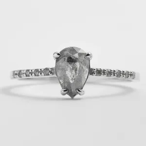 Zlatý zásnubní prsten se salt'n'pepper diamanty JACQUETTE  Thumbnail