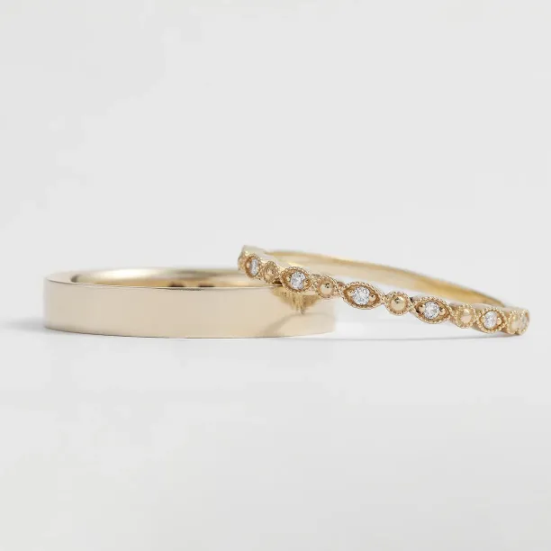 Elegantní snubní prsteny s diamanty HONEY Image