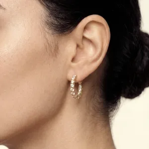 Gold earrings with lab grown diamonds SIERAH