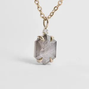 Salt and pepper diamond art deco pendant ARTIS Thumbnail