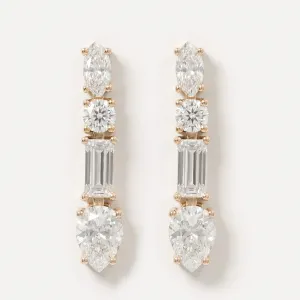 Dangle moissanite earrings MARINA