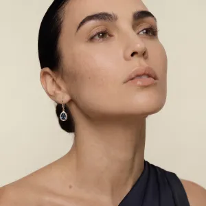 London blue topaz and diamond earrings SISSI Thumbnail