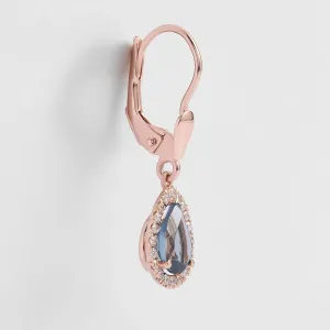 London blue topaz and diamond earrings SISSI Thumbnail
