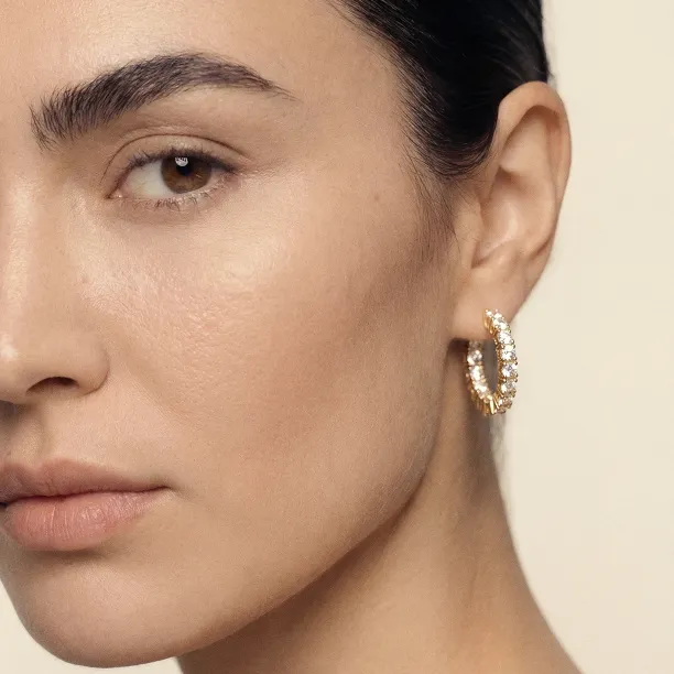 Zlaté náušnice s lab grown diamanty SIERAH Image