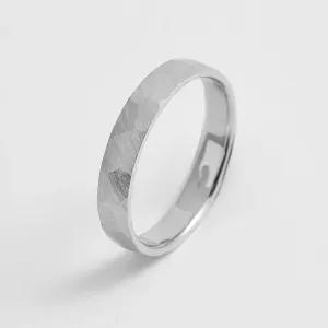 Tepané snubní prsteny z bílého zlata a s černými diamanty MILANO Thumbnail