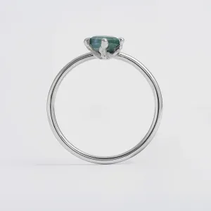 Zlatý prsten s mechovým achátem ve tvaru šestihranu KLERA Thumbnail