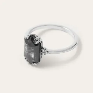 Lab-grown salt and pepper diamond ring PAULI Thumbnail