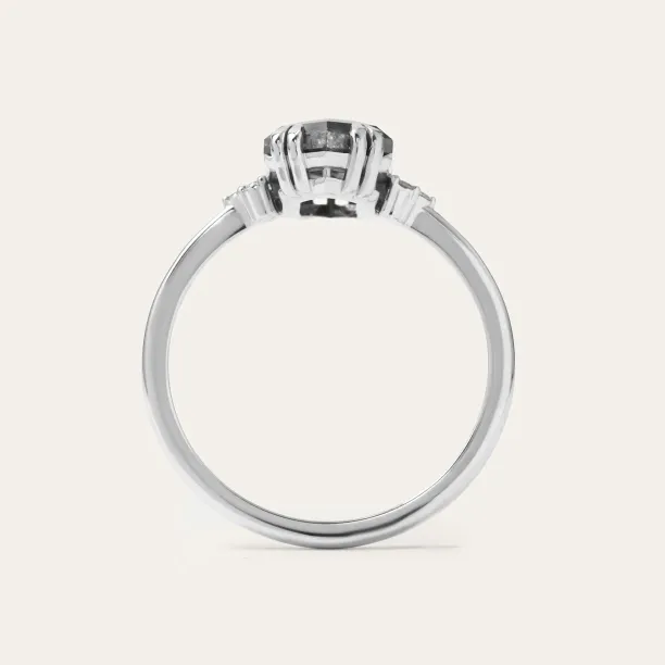 Lab-grown salt and pepper diamond ring PAULI Image