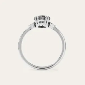 Lab-grown salt and pepper diamond ring PAULI Thumbnail