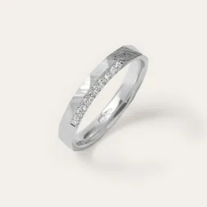 Tepané snubní prsteny s diamanty IRENE Thumbnail