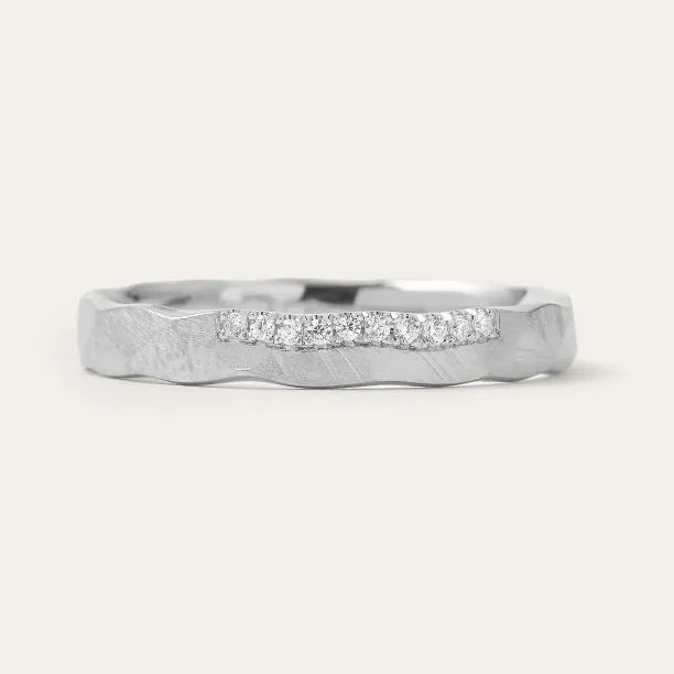 Tepané snubní prsteny s diamanty ETERNA Image