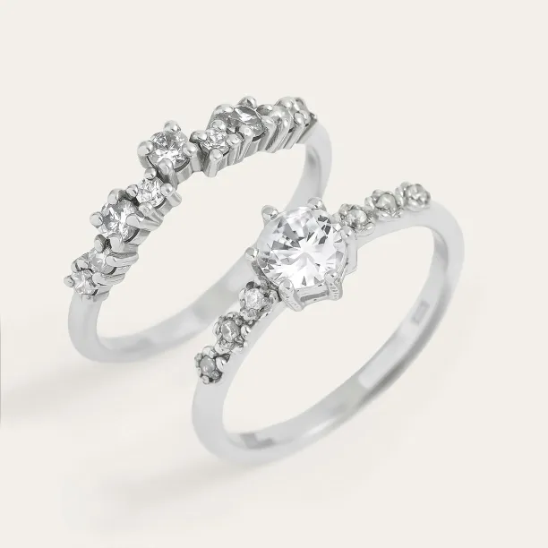 Elegantní zásnubní set s diamanty GABRIELE Image