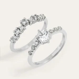 Elegantní zásnubní set s diamanty GABRIELE Thumbnail