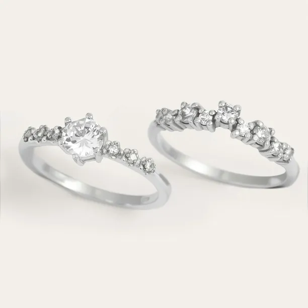 Elegantní zásnubní set s diamanty GABRIELE Image