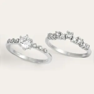 Elegantní zásnubní set s diamanty GABRIELE Thumbnail