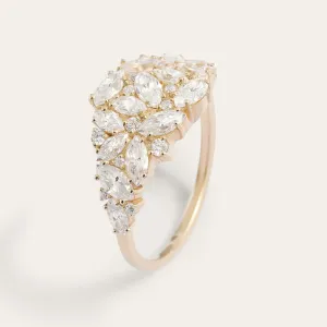 Luxusní cluster prsten s laboratorními diamanty CHANNELIE Thumbnail