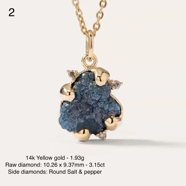 Raw diamond pendant LAURA Image